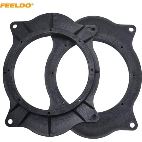 FEELDO 1pair Car Speaker Spacer Adapter Horn Pad For Toyota Camry/Corolla/Levin /Highlander Rear Platform Stereo Refitting Rings