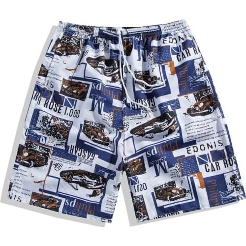 Casual Shorts Summer loose quick-drying Mens beach trousers Sports Shorts Leisure Seven-point Large Pants Trousers Men