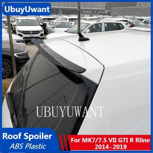UBUYUWANT Car Rear Roof Spoiler For Volkswagen Golf 7 MK7 VII GTI R Rline Spoiler 2014-2019 ABS Plastic Tail Wing Decoration