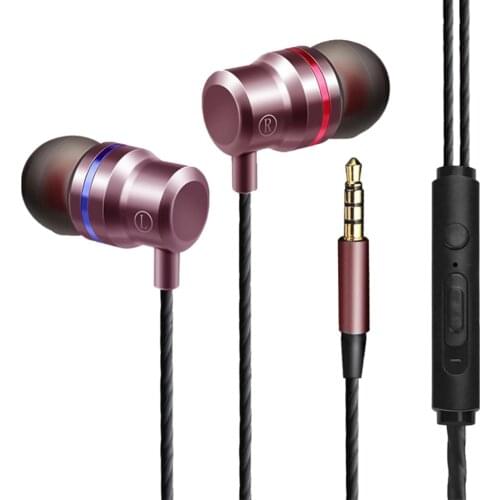 Universal 3.5mm Plug In-Ear Phone Bass Earphones Headsets With Mic & Sound Remote Music Gaming Headphones For iPhone Samsung