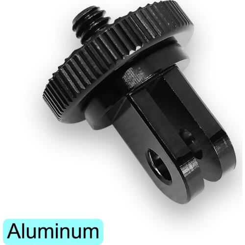 Aluminum Alloy 1/4 inch Mini Tripod Adapter Mount for GoPro Hero 8 7 6 5 4 Black Sjcam M10 Xiaomi Yi 4K Eken Go Pro Accessory