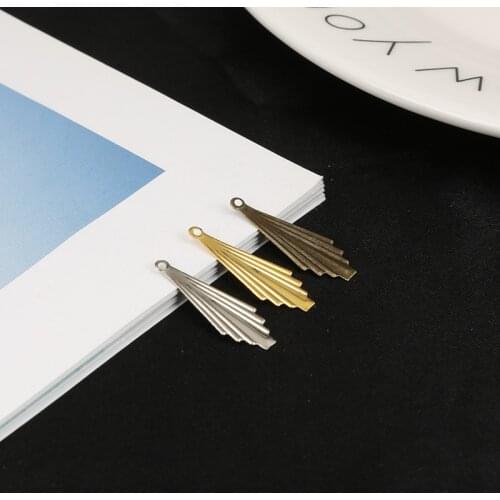 10Pcs/lot Hot Sale 8x23mm Gold/Bronze/Rhodium Plated Tassel Flower Filigree Wraps Connectors For Jewelry Making DIY Accesssories