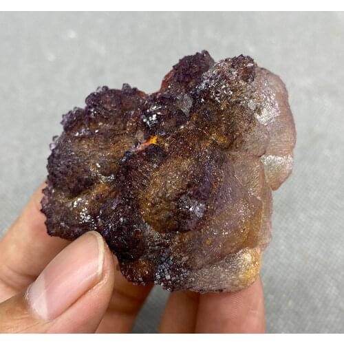 100% Natural purple stepped fluorite cluster mineral specimens Gem level Stones and crystals