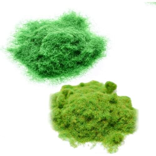 30g Miniature Scene Model Materia Turf Flock Lawn Nylon Grass Powder Static Grass Static Grass DIY Micro Landscape Decorations