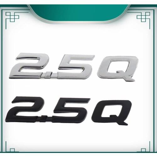 3D 2.5Q 2.5 Q for CROWN REIZ COROLLA Camry Fender trunk Nameplate Decal Emblem Badge Sticker
