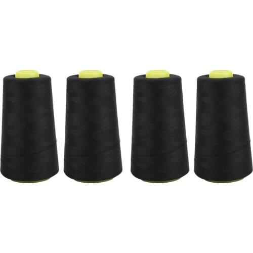 4PCS High-Grade Polyester Thread Sewing Machine Accessories Needle Thread 3000 Yards for Clothes Thread Embroidery Thread