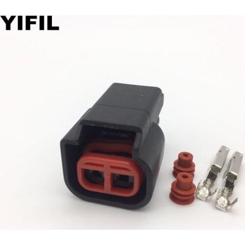 5pcs/lot 2 Pin/Way E-3979 E-3977 1.5mm Female Device Plug Auto Ignition Coil Sealed Wire Harness Connector