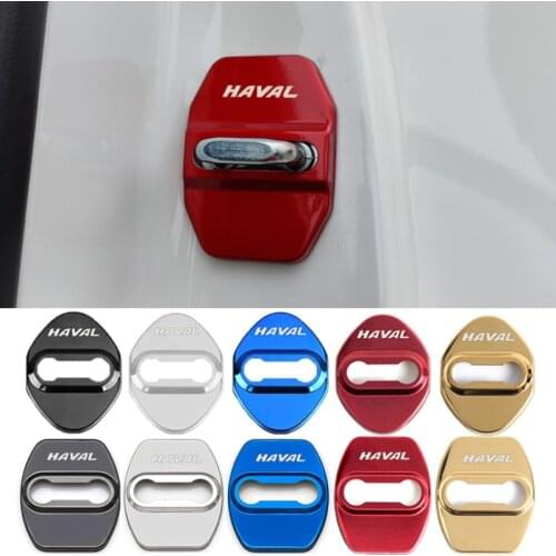 Auto Logo Door Lock Cover for Haval H4 F5 F7 F7x H9 H1 Badge Stickers Emblem Case Protection Cap Decal Car Styling Accessories
