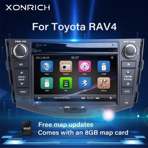 2 din Car DVD Multimedia Player For Toyota RAV4 Rav 4 2007 2008 2009 2010 2011 2012 radio GPS Navigation head unit stereo Audio