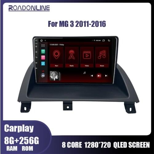 Roadonline Automobile Multimedia For MG 3 2011-2016 Android 10 4G Car Radio Player Navigation GPS Octa Core 6GB 128GB