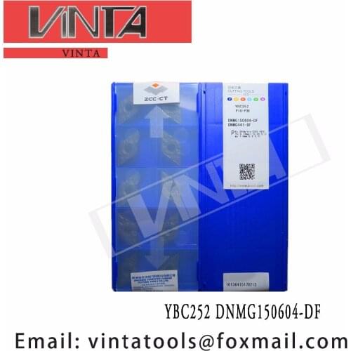 Free shipping high quality 10pcs/lots YBC252 YBC151 YBC152 YBC251 DNMG150604-DF cnc carbide threading inserts cutting blade tool