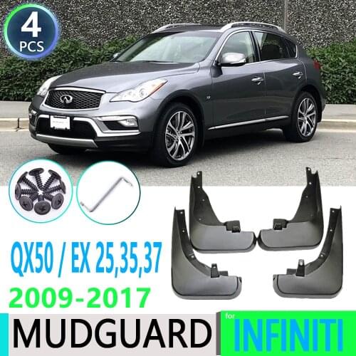 For Infiniti EX EX25 EX35 EX37 QX50 2008~2017 2013 2014 2015 Car Fender Mudguard Mud Flaps Guard Splash Flap Car Accessories