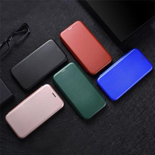 For Sony Xperia 1 II Case 6.5" Carbon Fiber Flip Leather Case For Sony Xperia1 II Business Magnetic Wallet Card Slot Slim Cover