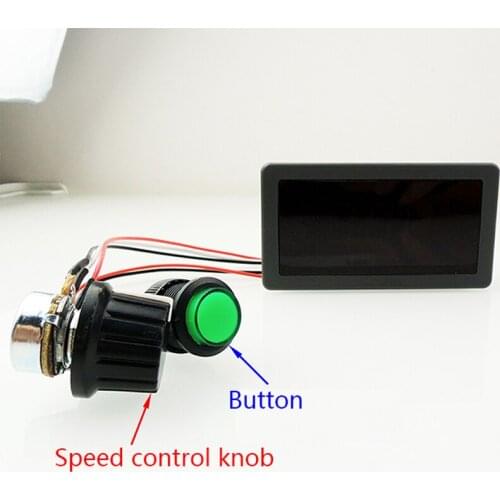 CCM5D digital display, PWM DC motor speed regulator, 6V12V24V Promise speed switch controller, display shell
