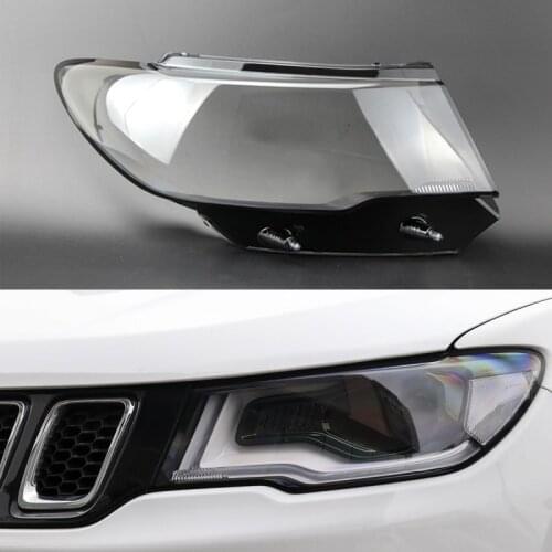 Car Headlamp Cover Replacement Auto Shell Cover Car Headlight Lens For Jeep Compass 2017 2018 2019