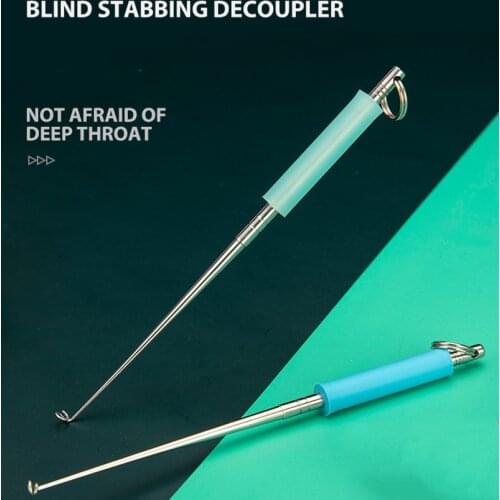 Stainless Steel Safety Extractor Fishing Hook Detacher Remover Rapid Decoupling Device For Fishing Tools Portable Fishing Tackle