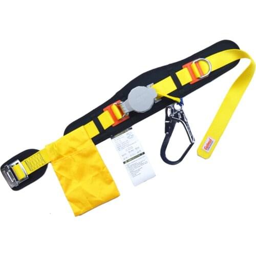 New High Quality Single Waist Speed Difference Type Construction Safety Belt Aerial Work Speed Difference Anti-fall Safety Belt