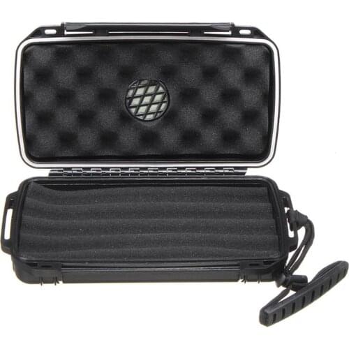 Cigar Plastic Travel Humidor Case - Waterproof, Dustproof, Shockproof Premium Plastic Hard Shell Case