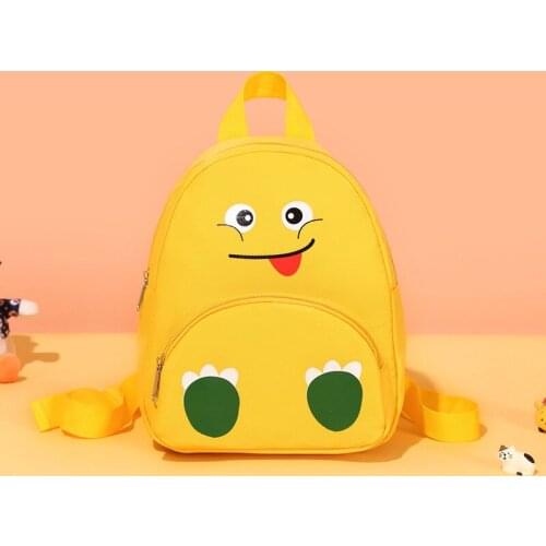 3-6 Years Old Kids Backpack New Fashion Nylon Cute Expression Non-slip Bags Boys And Girls Kindergarten Schoolbags High Quality