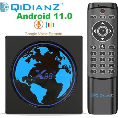 DQiDianZ X98MINI Android 11 Smart TV BOX Amlogic S905W2 X98 mini Support AV1 Wifi BT5.0 Youtube Media Player Set Top Box X96