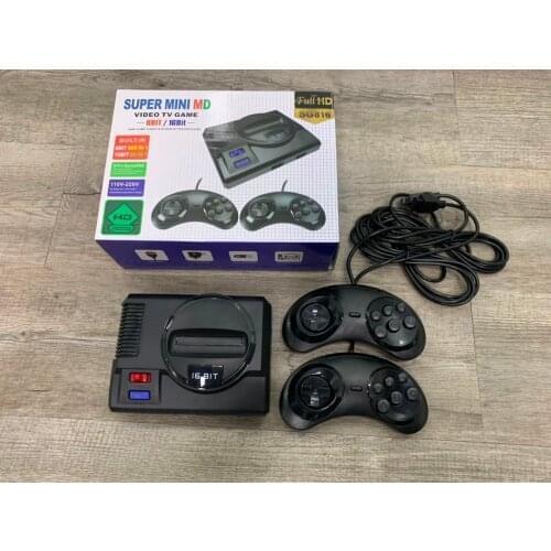 SG816 Super Retro Mini TV Video Game Console For Sega Mega Drive MD 16BIT 86 Games 8 BIT 605 Different Built-in Games 2 Gamepads