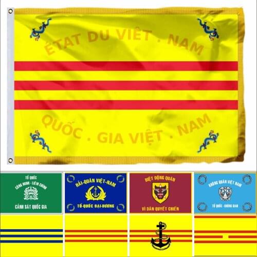Vietnamese National Army Flag 3X5FT 90X150CM 100D South Vietnamese Republic Air Force Banner