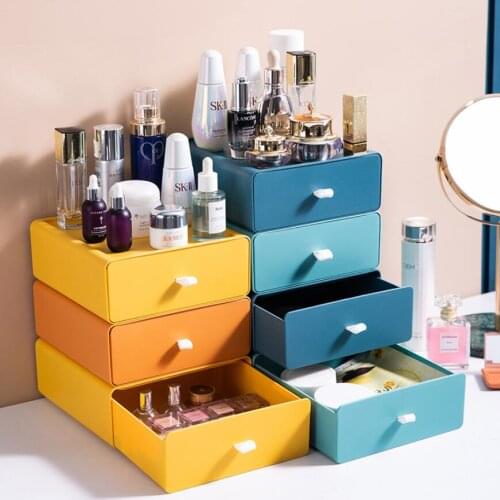 Storage Drawers Plastic Storage Organizer Drawers For Makeup Clothes Tableware Organizer Box Kitchen Desktop Organizer