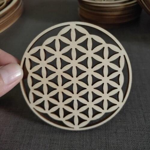 10pcs 2021 Hot Sale Wooden Wall Decoration Wood Crafts Coaster Placemat