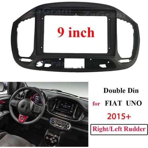 2 Din 9 inch Car Radio Fascia for FIAT UNO 2020 Fitting Adaptor Panel Dash Mount Installation DVD Frame