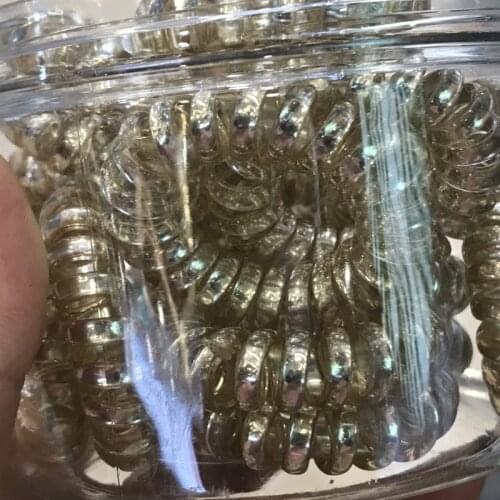 20PCS/box Hairband Women Scrunchies No Crease Coil Girl Hair Accessories Baby Ponytail Band Elastic Rubber Rope Telephone Wire