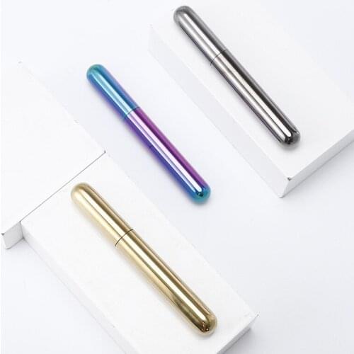 3pcs High Quality Stainless Steel Cigar Holder Tube Pipe Travel Carry Case Holder Portable Tobacco Holder