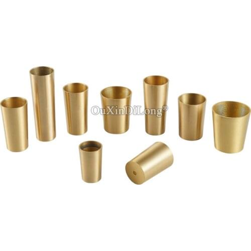 4PCS Brass Furniture Leg Tip Cap Back Cover Tapered Brass Sofa Accessories Chair Table Stool Chinese Solid Wood Foot Cover GF599