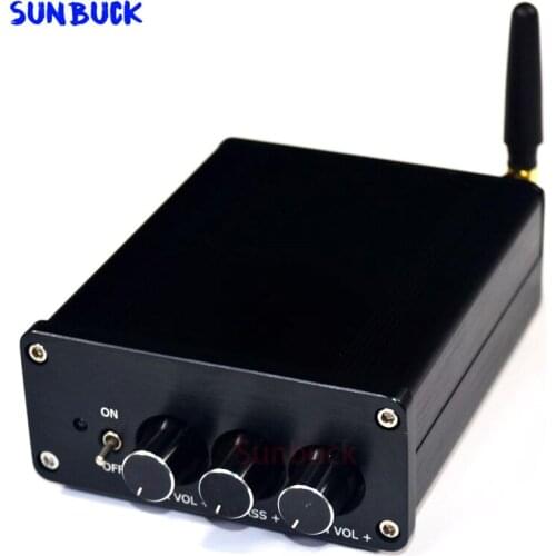 Sunbuck 24V 6A Power Supply Bluetooth 4.2 Bluetooth 5.0 100W+100W 2.0 with tone TPA3116 Digital Power Amplifier