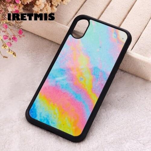 Iretmis 5 5S SE 2020 phone cover cases for iphone 6 6S 7 8 Plus X Xs Max XR 11 12 MINI Pro Soft Silicone TPU Iridescent