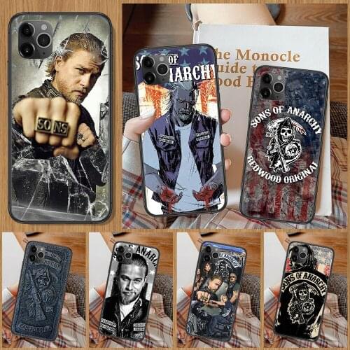 Sons of anarchy TV Phone Case For iphone 5 5S SE 2 6 6S 7 8 11 12 Mini Plus X XS XR Pro Max black silicone funda luxury coque