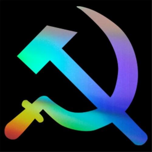 Hammer and Scythe Symbol Wall Home Glass Window Door Car Sticker Car Auto Truck Vinly