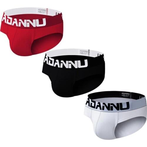 3Pcs/lot Men Cotton Briefs Set Pack Ropa Interior Hombre трусы мужские Comfortable Underwear Men Panties U Convex Underpants