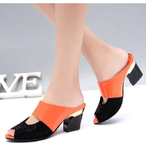 Fashion Womens Summer Sandals Sexy Open-toed Tailoring High-heeled Slippers Flip-flops Womens Party Shoes