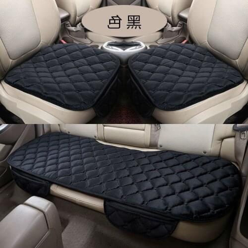 5 Seats Car Seat Covers Set For Front Back Seat Chair Set Women Cute Car seat cushion Soft Silk Velvet