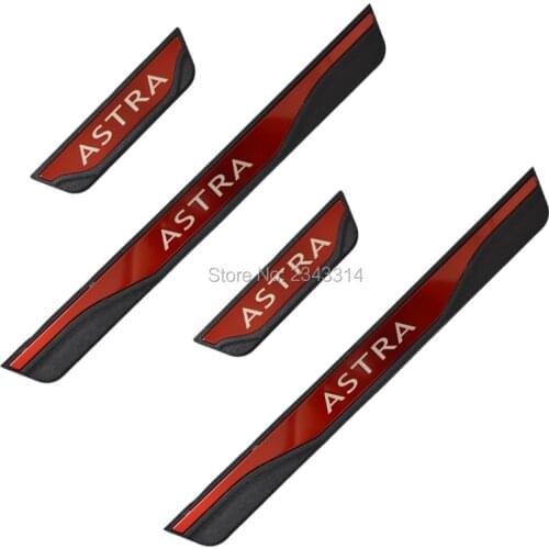 For Vauxhall Opel Astra H J K 2010-2019 2020 Accessories Stainless Door Sill Kick Scuff Plate Guard Pedal Trim Cover Car Styling