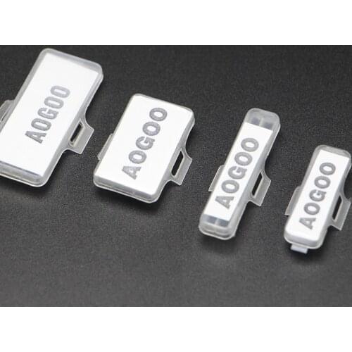 New 100PCS Cable Marker Environmental Flame Retardant Plastic Waterproof Transparent Cable Tie White