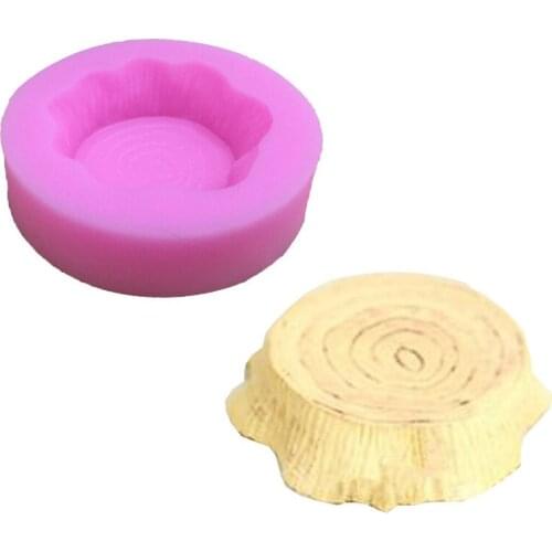 The New Tree Pile Annual Wheel Decorates Liquid Silicone Flip Sugar Cake Mold M104