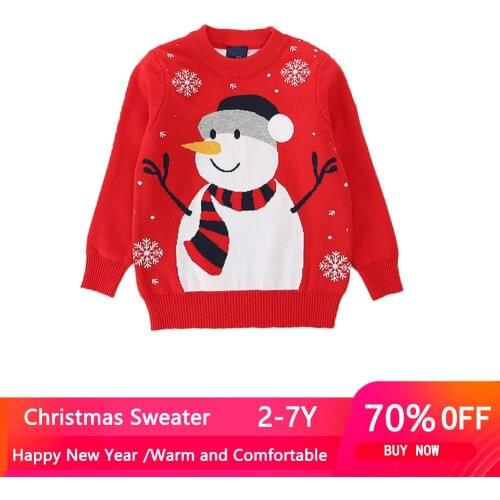 New O-Neck Boys Girls Sweaters Stripe Plaid Pullover Knit Kids Clothes Autumn Winter Tops New Children Sweaters 1-7Y