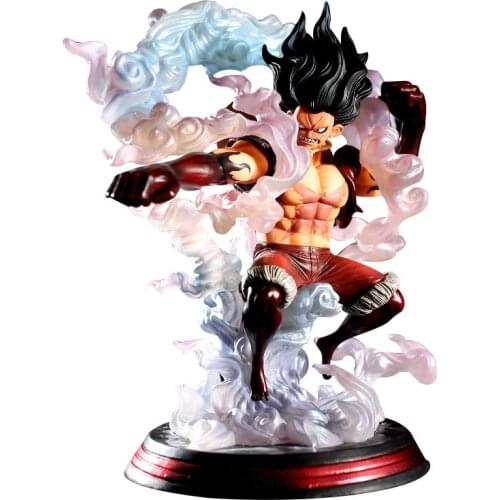 One Piece Monkey D Luffy Gear 4 Snake Form Battle Form Statue PVC Standing Posture Luffy Action Figure Collectible Model Toys