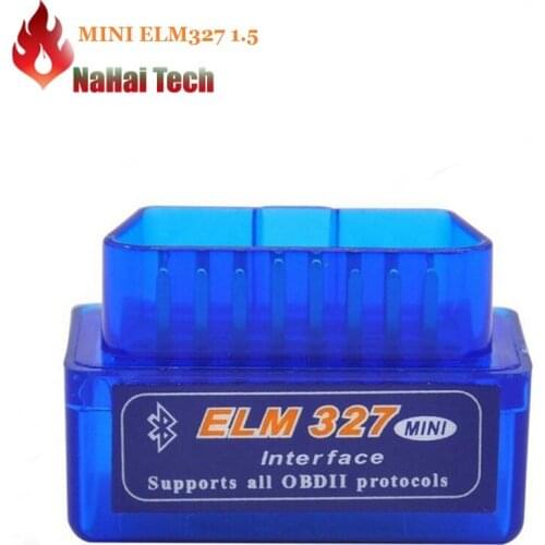 Super MINI ELM327 Bluetooth Scanner V1.5 Work Android Torque Wireless Interface ELM 327 Support OBDII Protocols