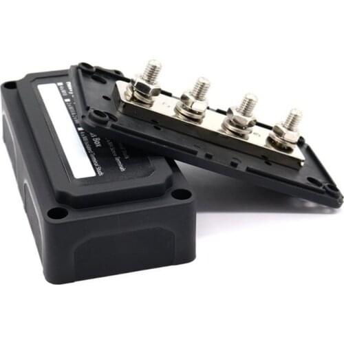Heavy Duty 4 Way Bus Bar/Power Distribution Box With Screw On Cover - 300A X6HF