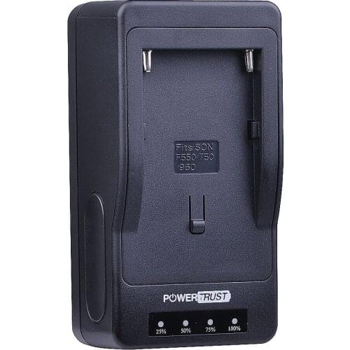 PowerTrust Ultra Quick Battery Charger for Sony NP-F970 NP-F960 NP-F770 NP-F750 NP F970 F770 F960 F980 F990 FM90 FM70 Camcorder