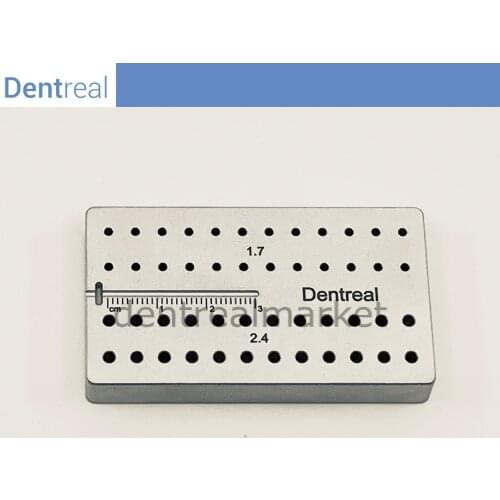Dentreal Autoclavable aluminum stand - 24 Hole For RA Burs - 24 Hole For Fg Burs