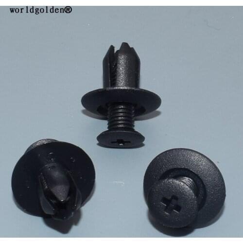 Worldgolden 10pcs Push-Type Retainer tim rocker panel for Mazda#092-51-833(09251833),Ford#M-455-56143(M45556143),W705845S300