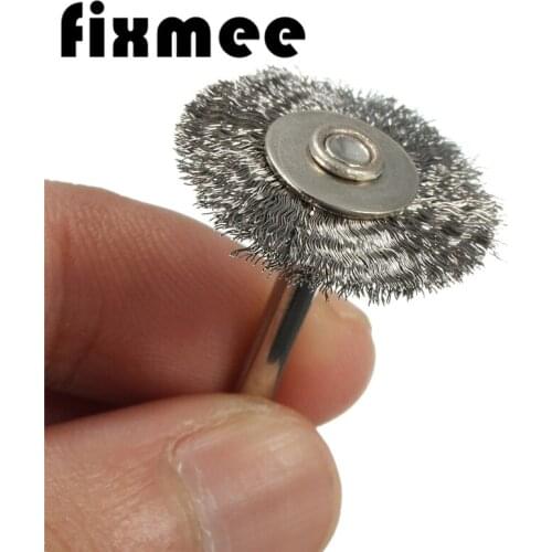 10pcs/set 22mm Stainless Steel Wire Wheel Brush dremel rotary tool for mini drill dremel Polishing Dremel Accessories